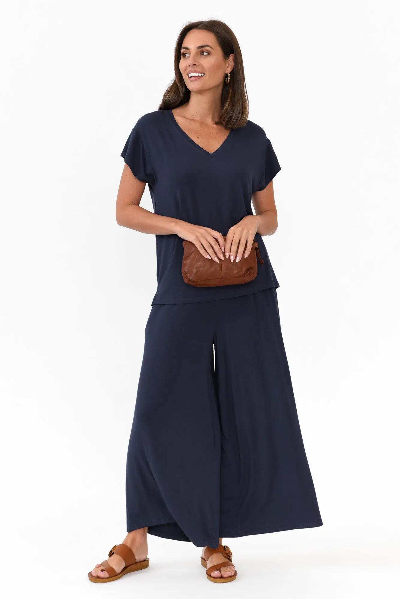 Jenkins Navy Modal Tee sold by Blue Bungalow product image thumbnail 3
