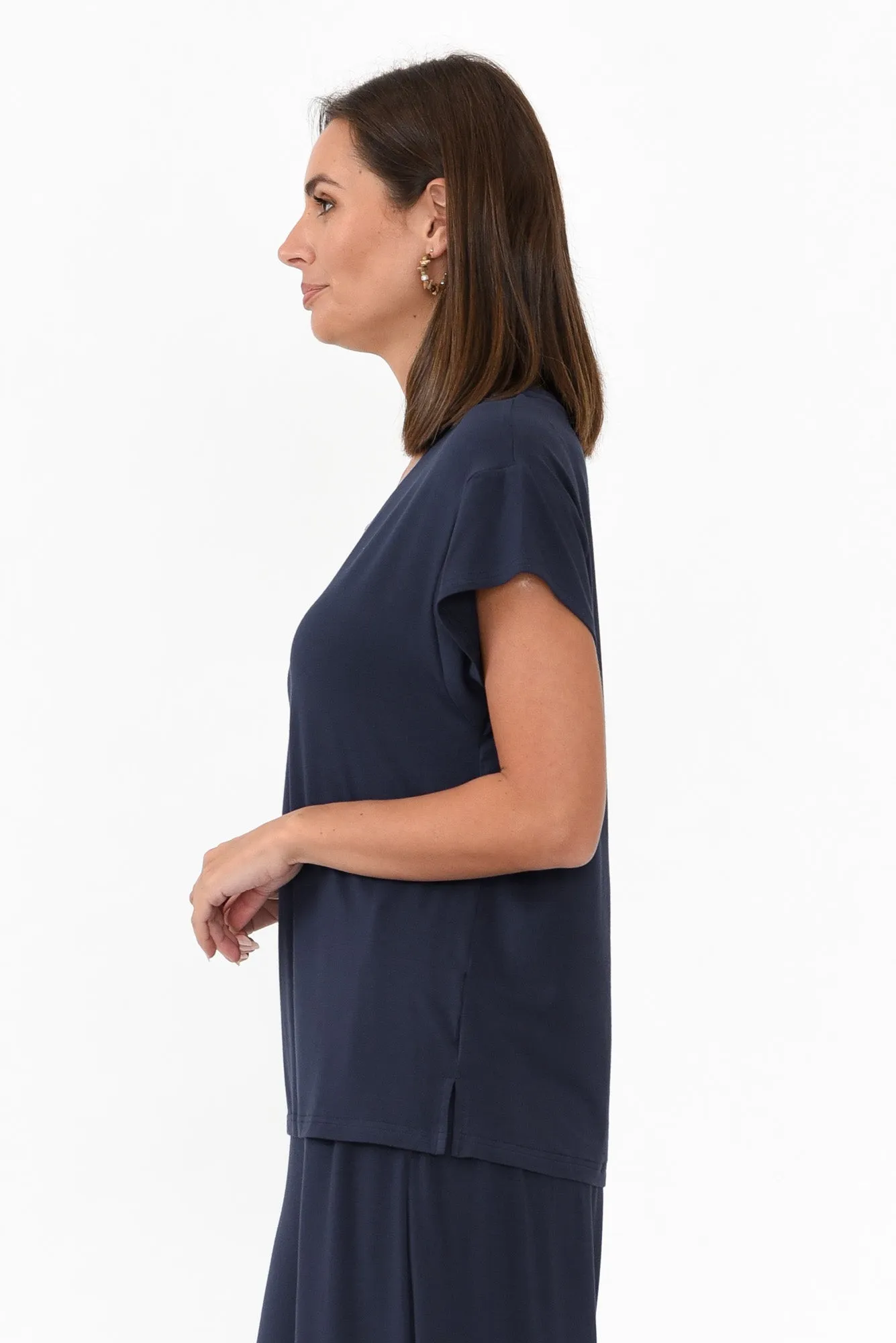 Jenkins Navy Modal Tee sold by Blue Bungalow product image thumbnail 5