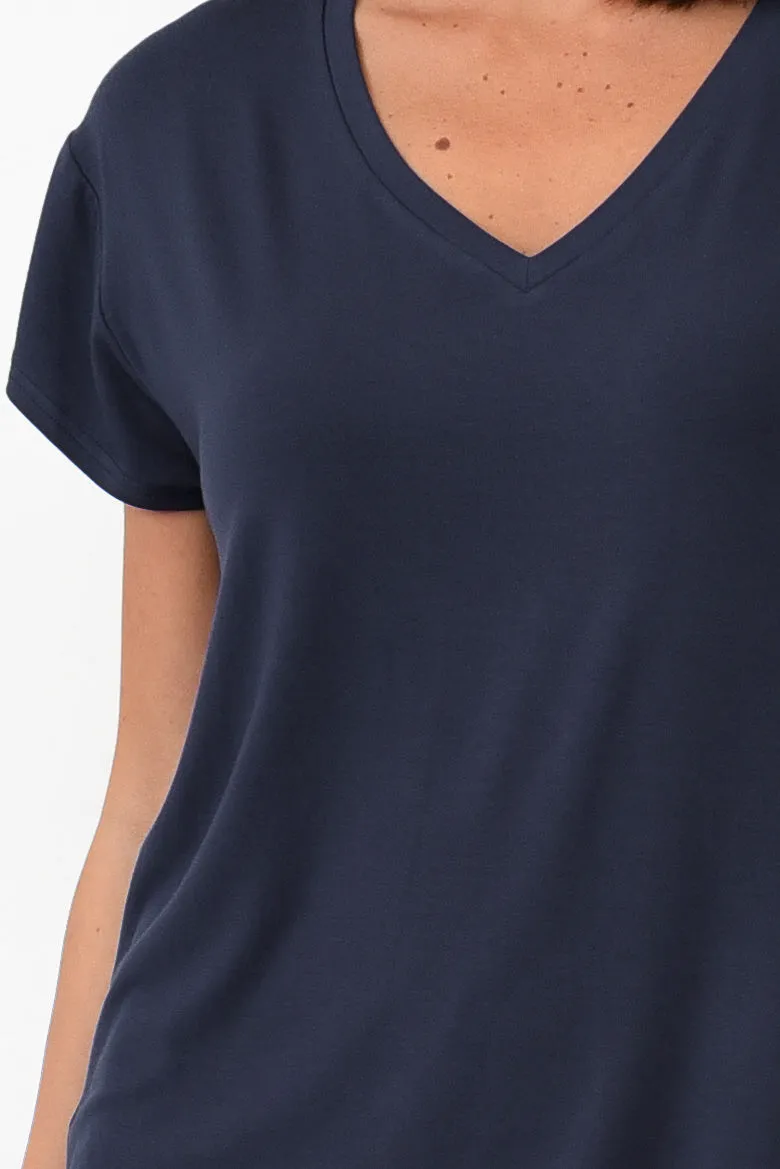 Jenkins Navy Modal Tee sold by Blue Bungalow product image thumbnail 4