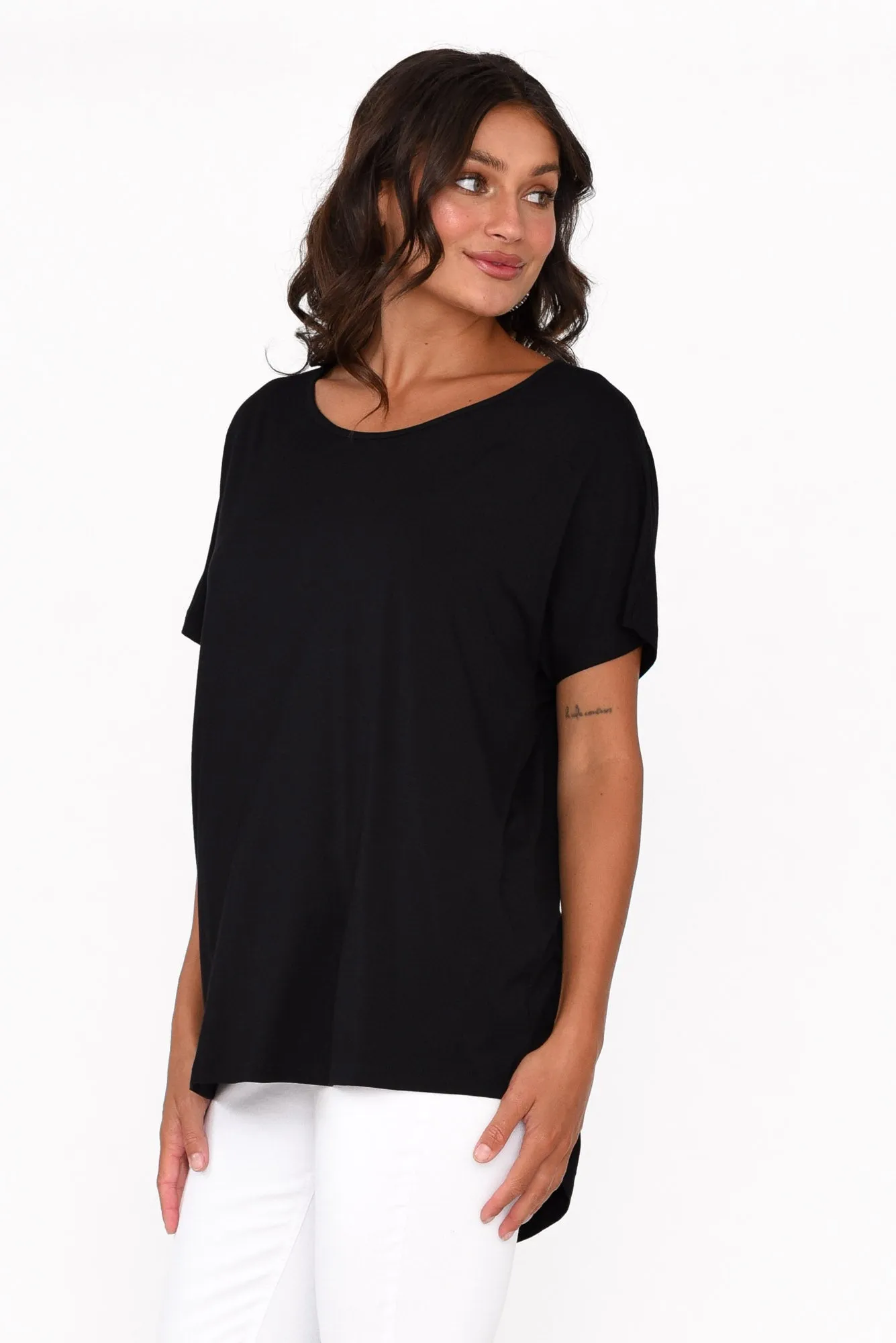 Danya Black Bamboo Top sold by Blue Bungalow product image thumbnail 3