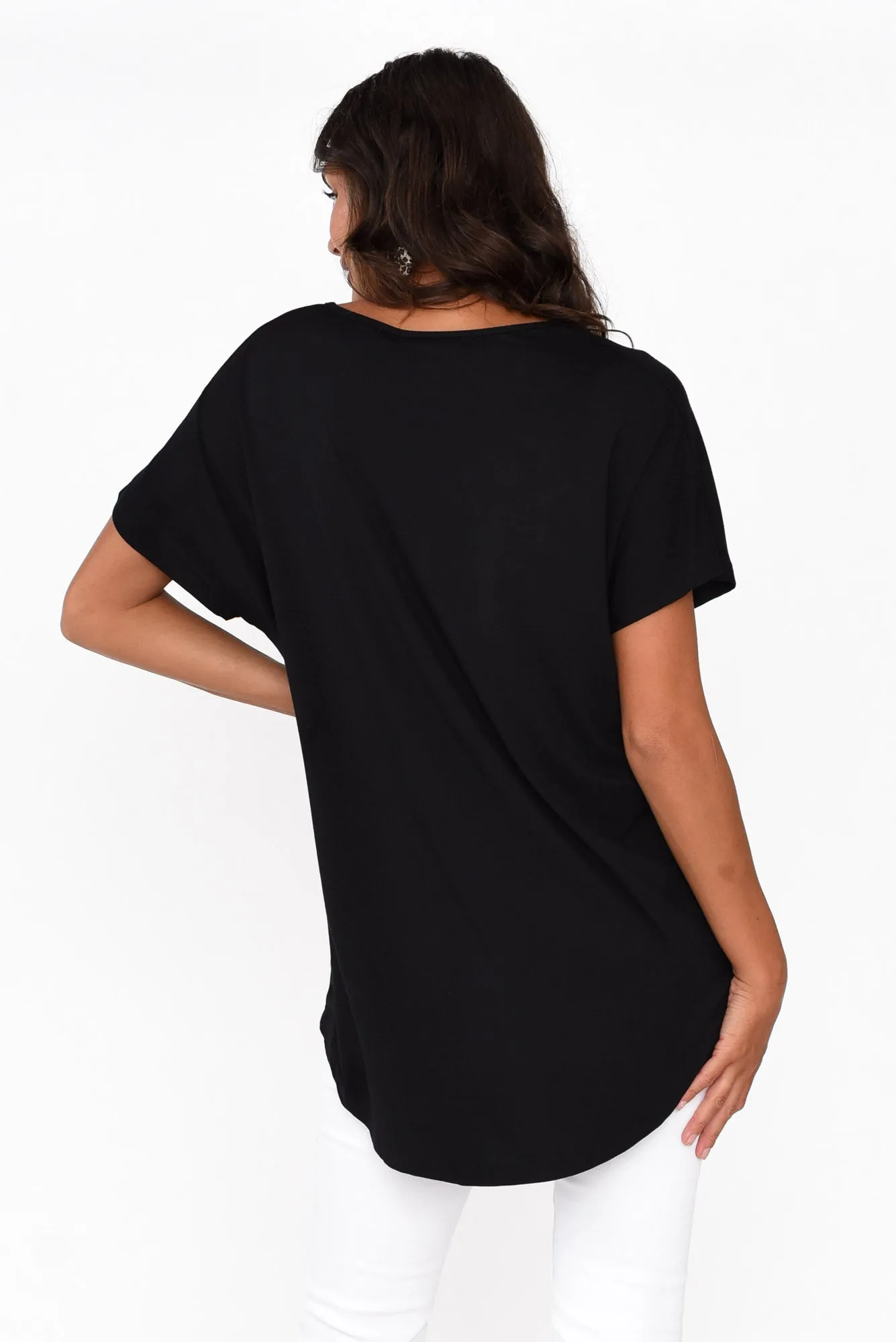 Danya Black Bamboo Top sold by Blue Bungalow product image thumbnail 4