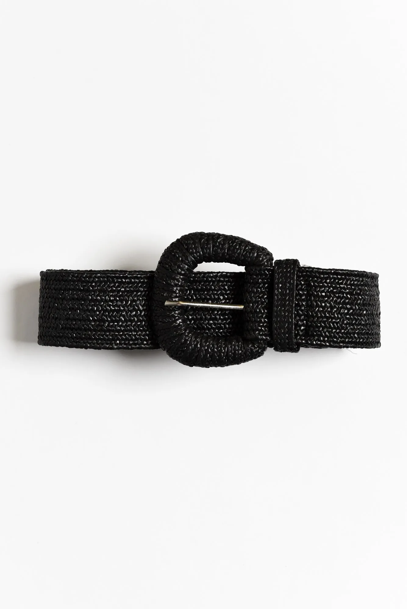 Dia Black Woven Stretch Belt sold by Blue Bungalow