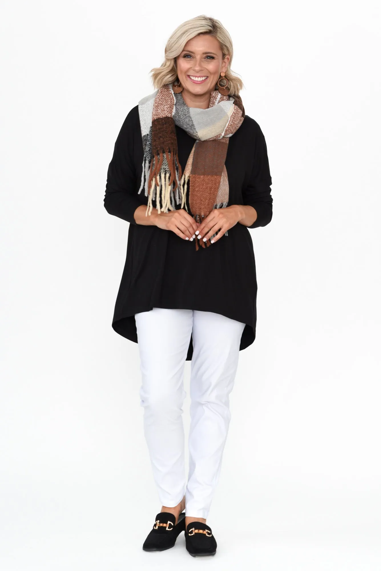 Anakin Black Hi Lo Bamboo Top sold by Blue Bungalow product image thumbnail 2