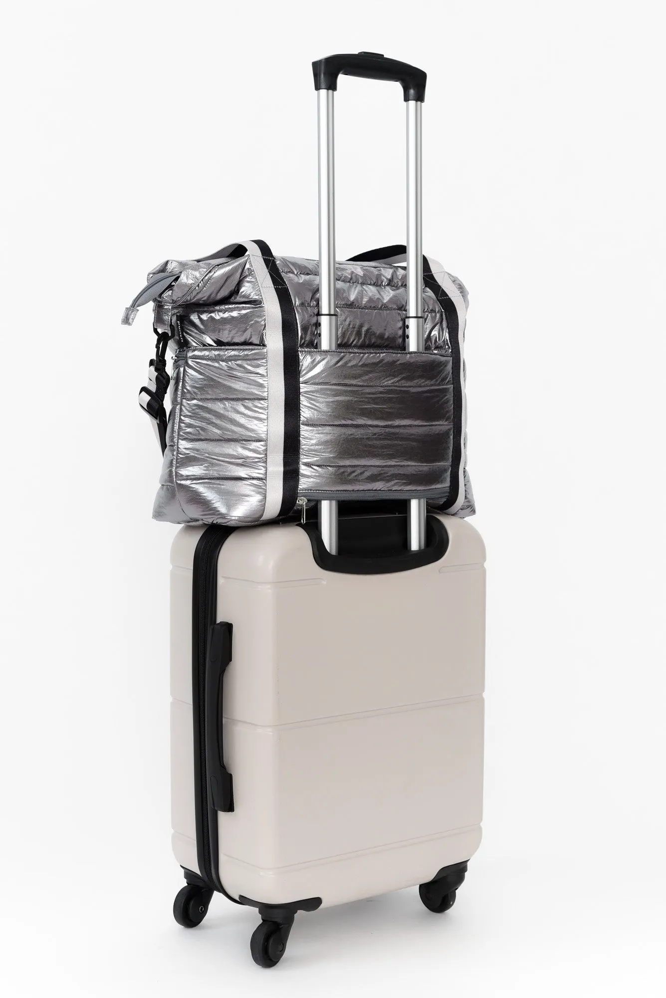 Antilla Silver Puffer Tote Bag sold by Blue Bungalow product image thumbnail 2