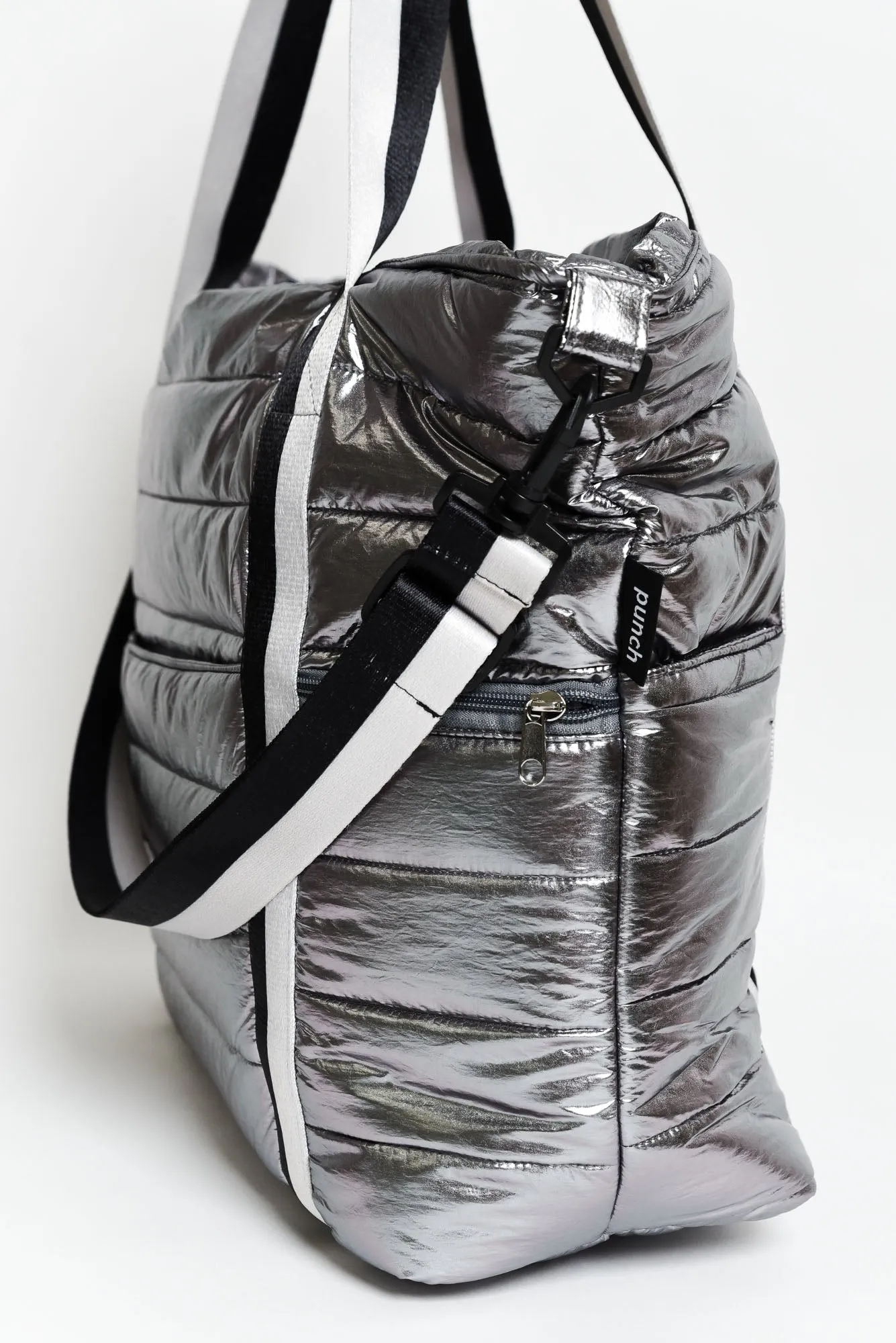 Antilla Silver Puffer Tote Bag sold by Blue Bungalow product image thumbnail 5