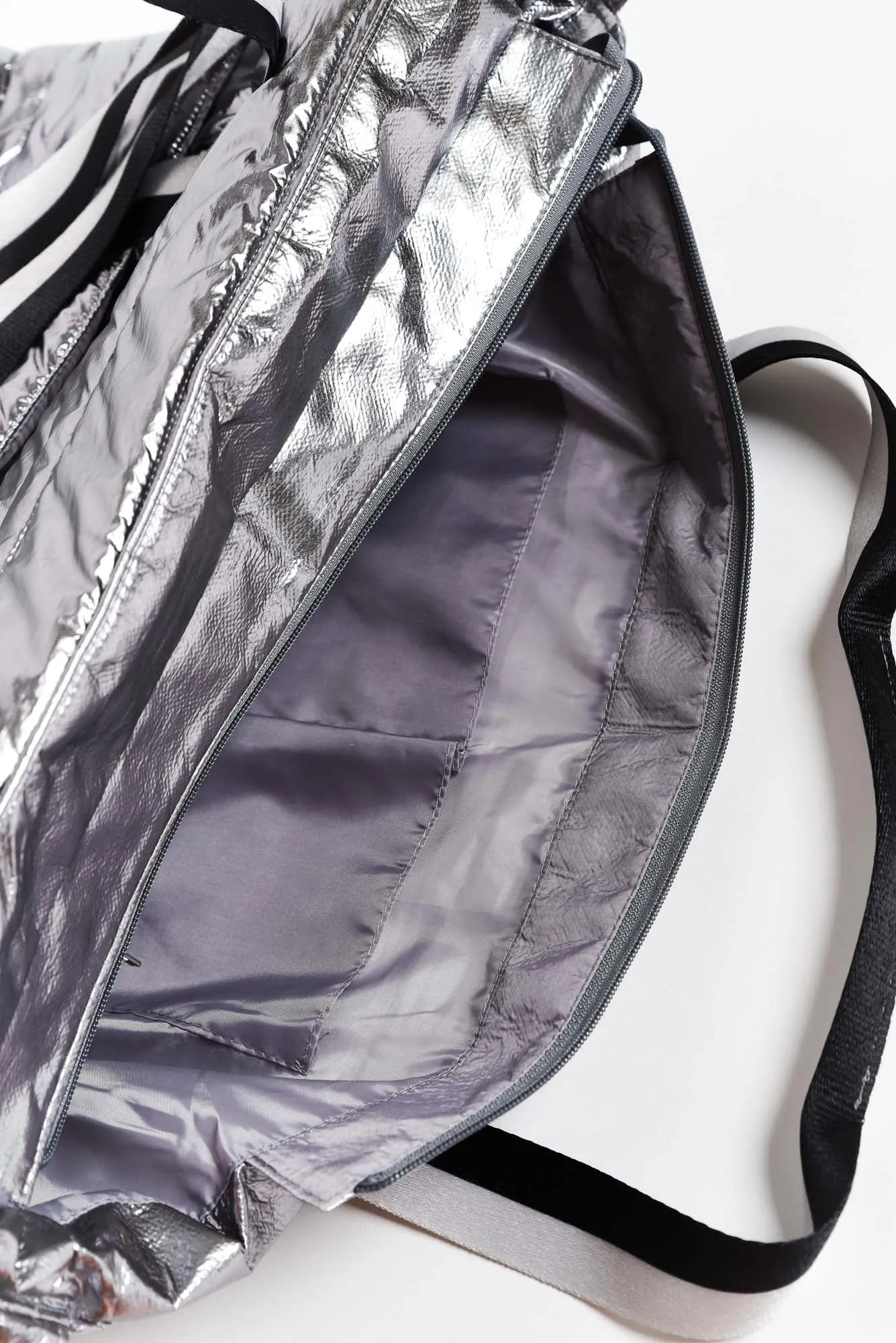 Antilla Silver Puffer Tote Bag sold by Blue Bungalow product image thumbnail 4