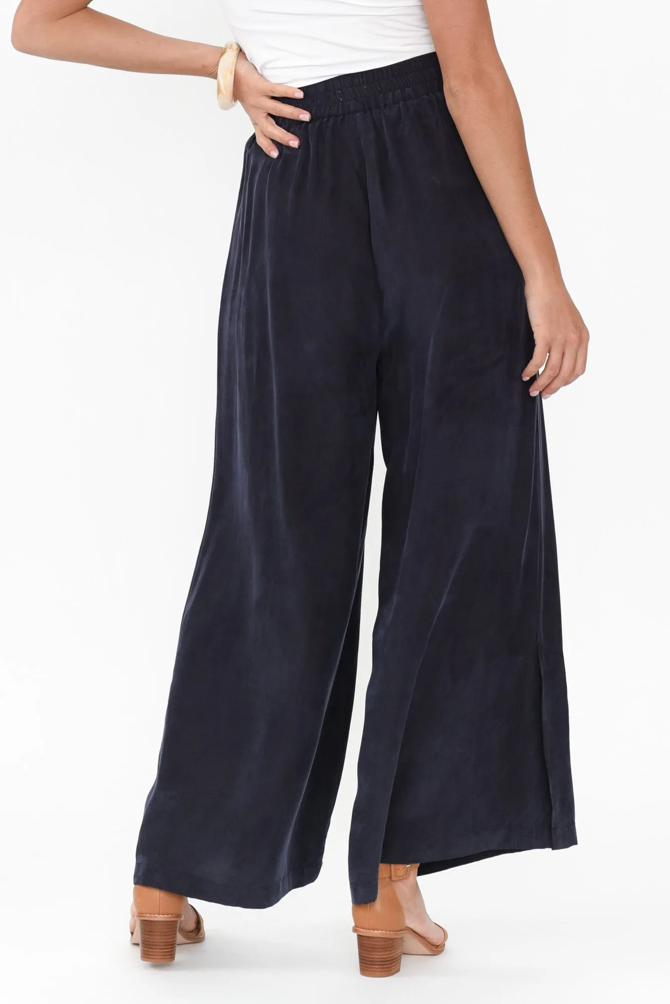 Vault Navy Cupro Pants sold by Blue Bungalow product image thumbnail 4
