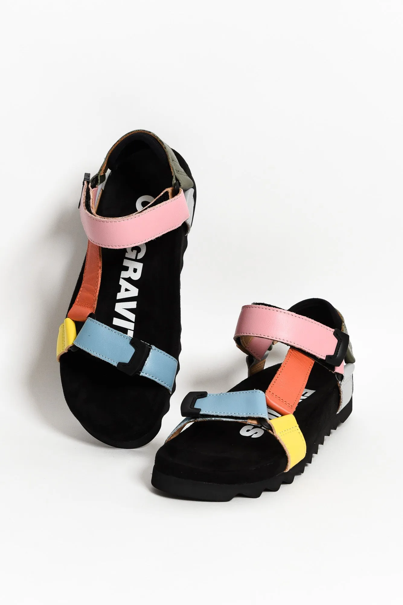 Cohen Multi Leather Velcro Sandal sold by Blue Bungalow