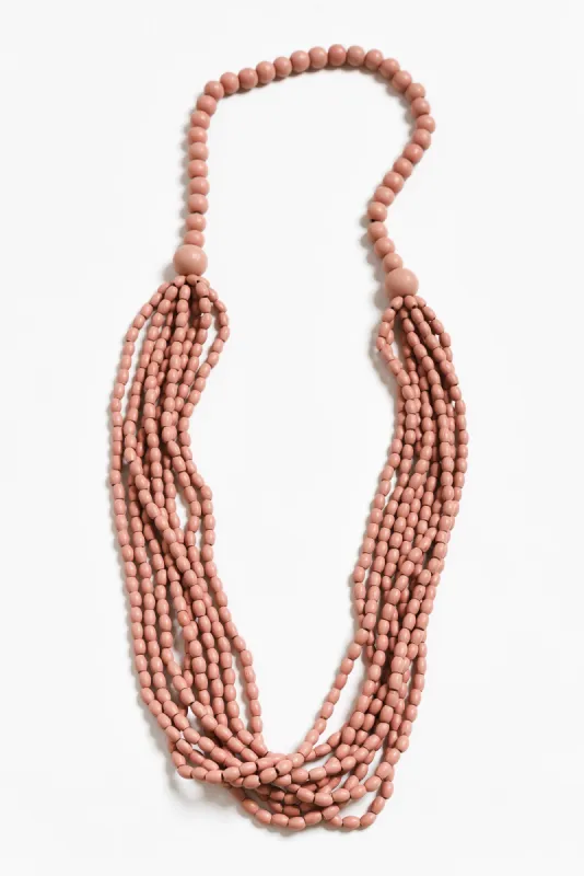 Pria Pink Beaded Necklace sold by Blue Bungalow