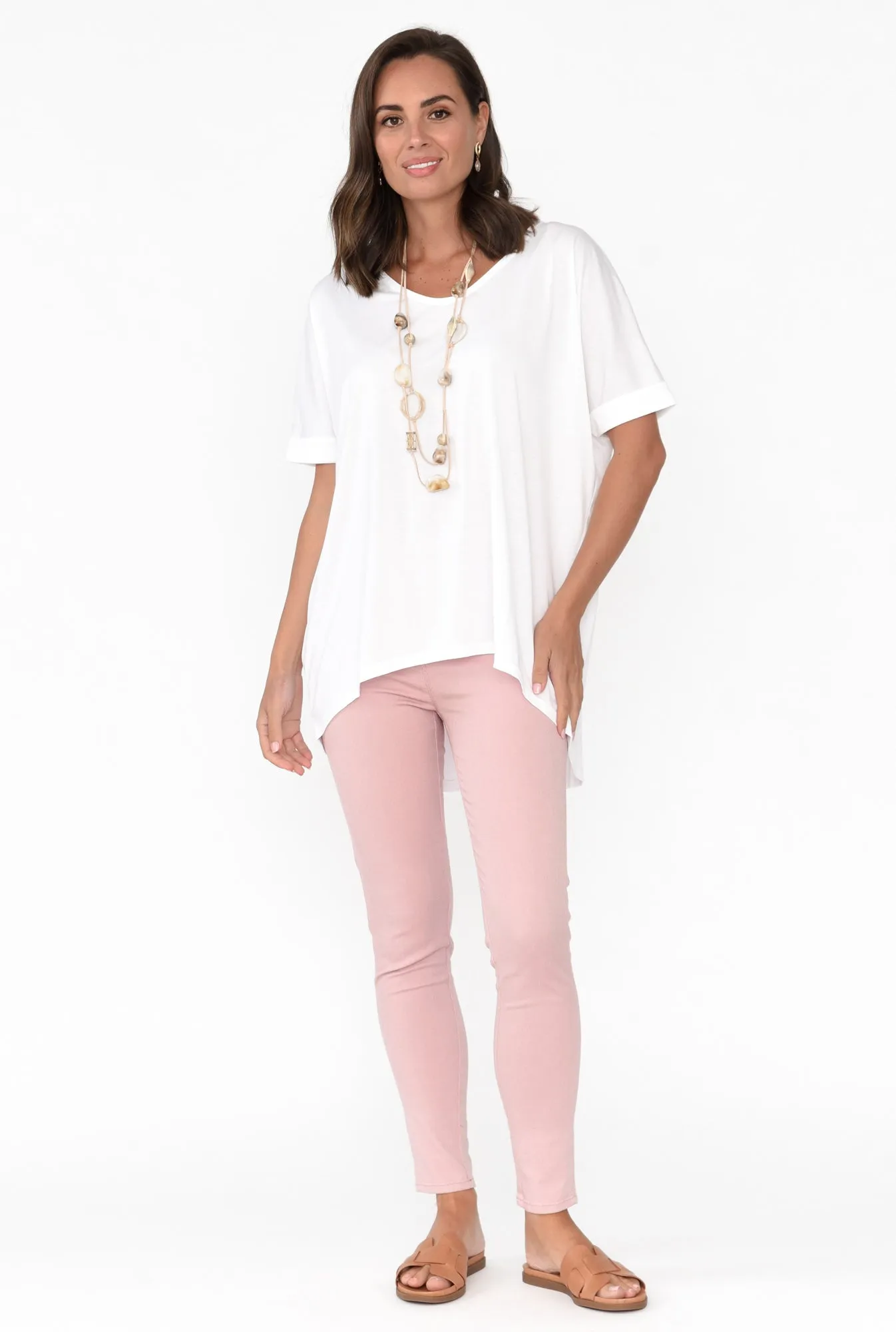 Emiko White Drape Top sold by Blue Bungalow product image thumbnail 3