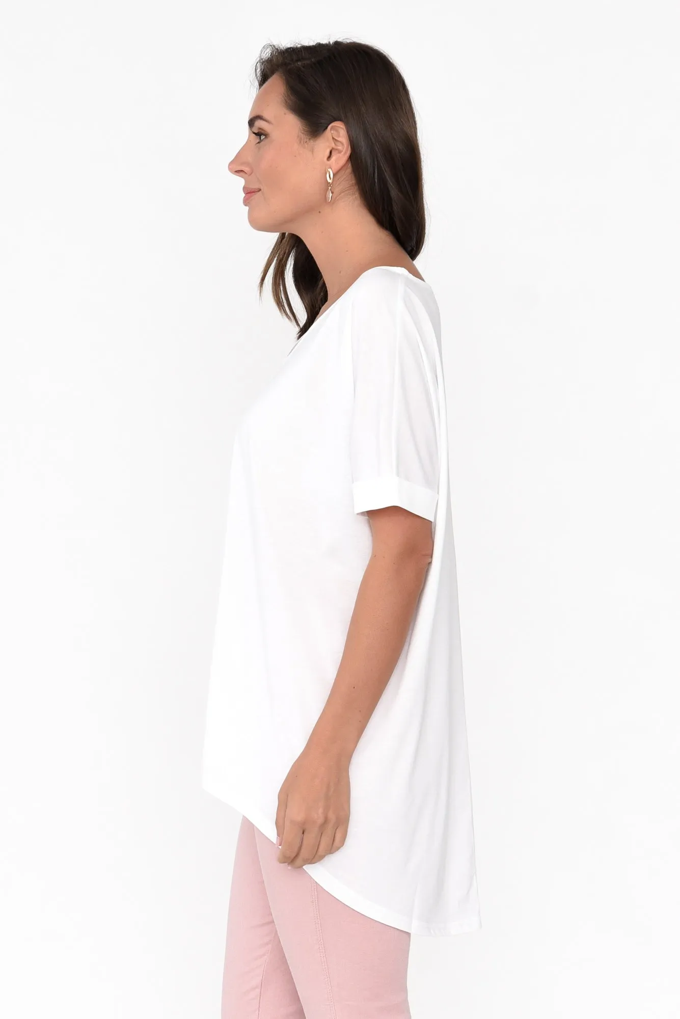 Emiko White Drape Top sold by Blue Bungalow product image thumbnail 4