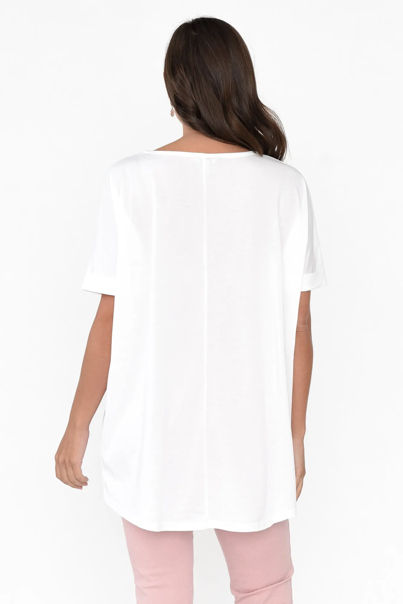 Emiko White Drape Top sold by Blue Bungalow product image thumbnail 5