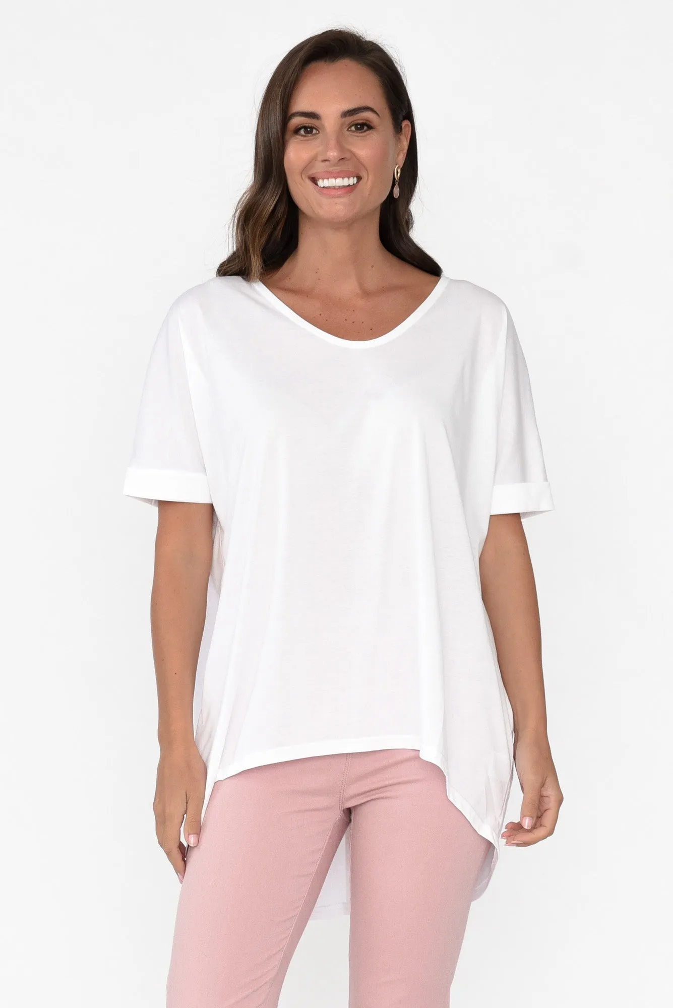 Emiko White Drape Top sold by Blue Bungalow product image thumbnail 2