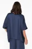 Eternal Navy Draped Top sold by Blue Bungalow