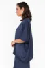 Eternal Navy Draped Top sold by Blue Bungalow