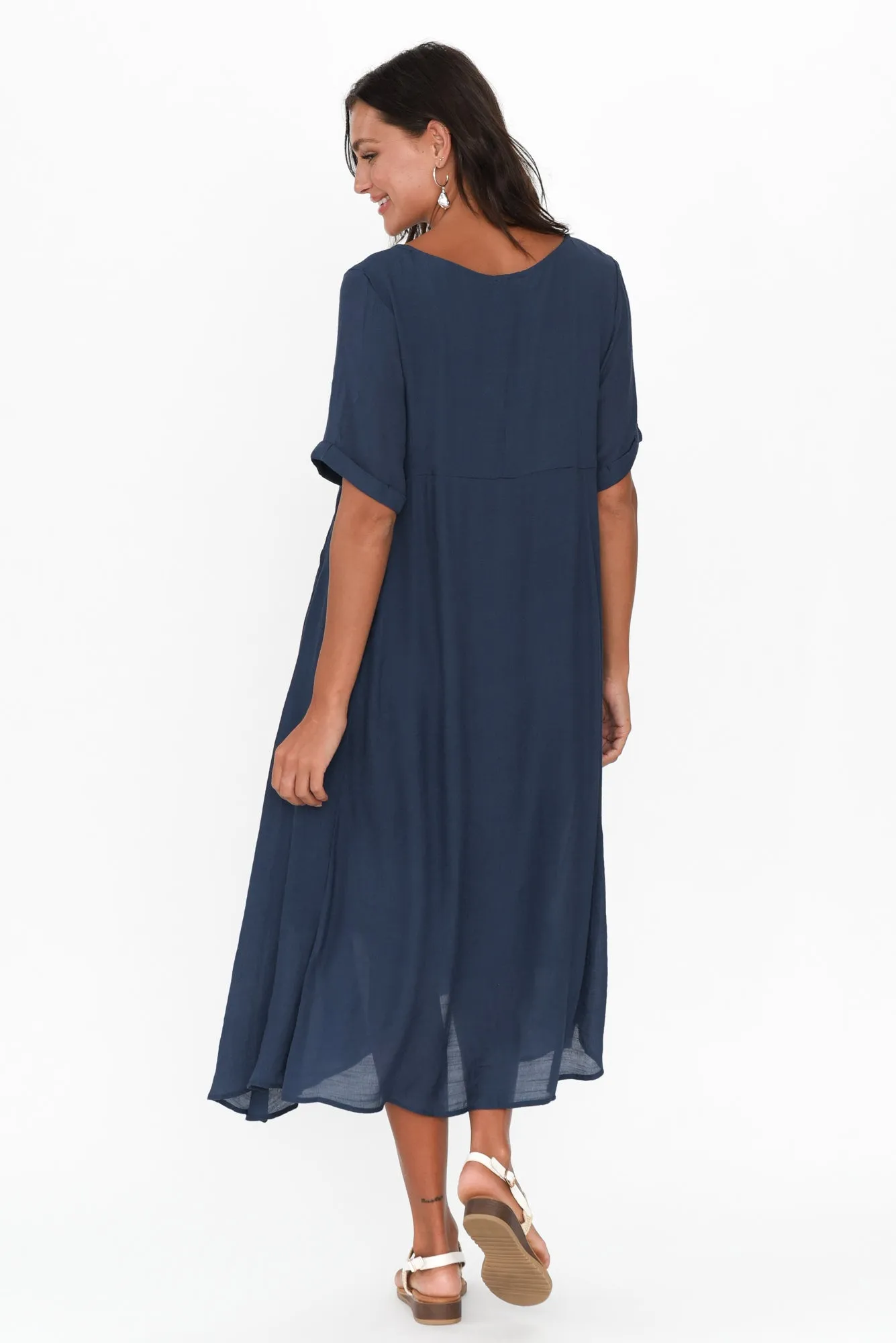 Everlyn Navy Crescent Dress sold by Blue Bungalow product image thumbnail 4