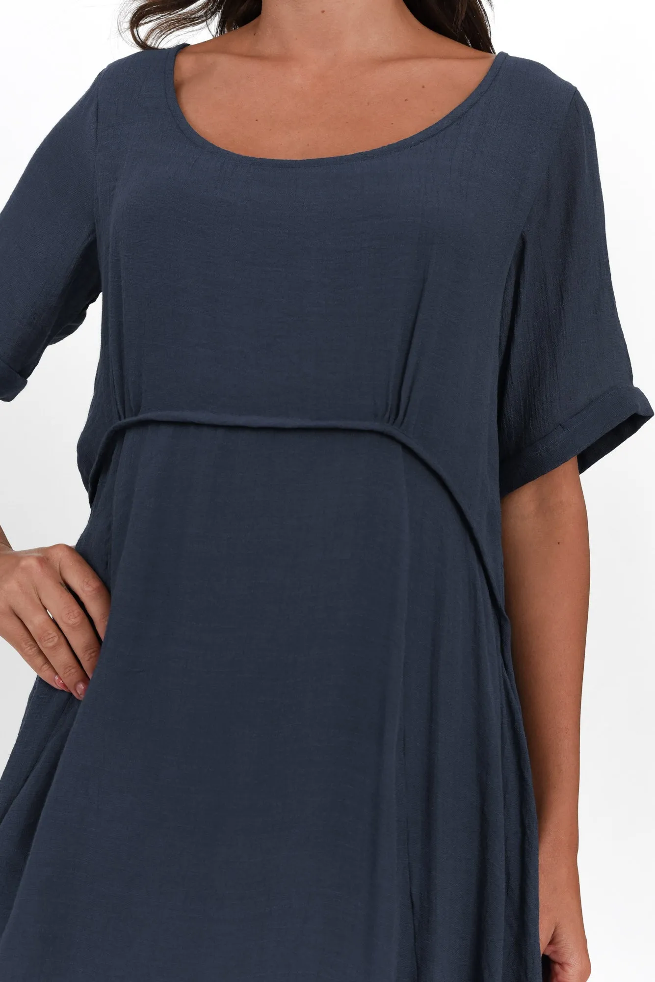 Everlyn Navy Crescent Dress sold by Blue Bungalow product image thumbnail 5