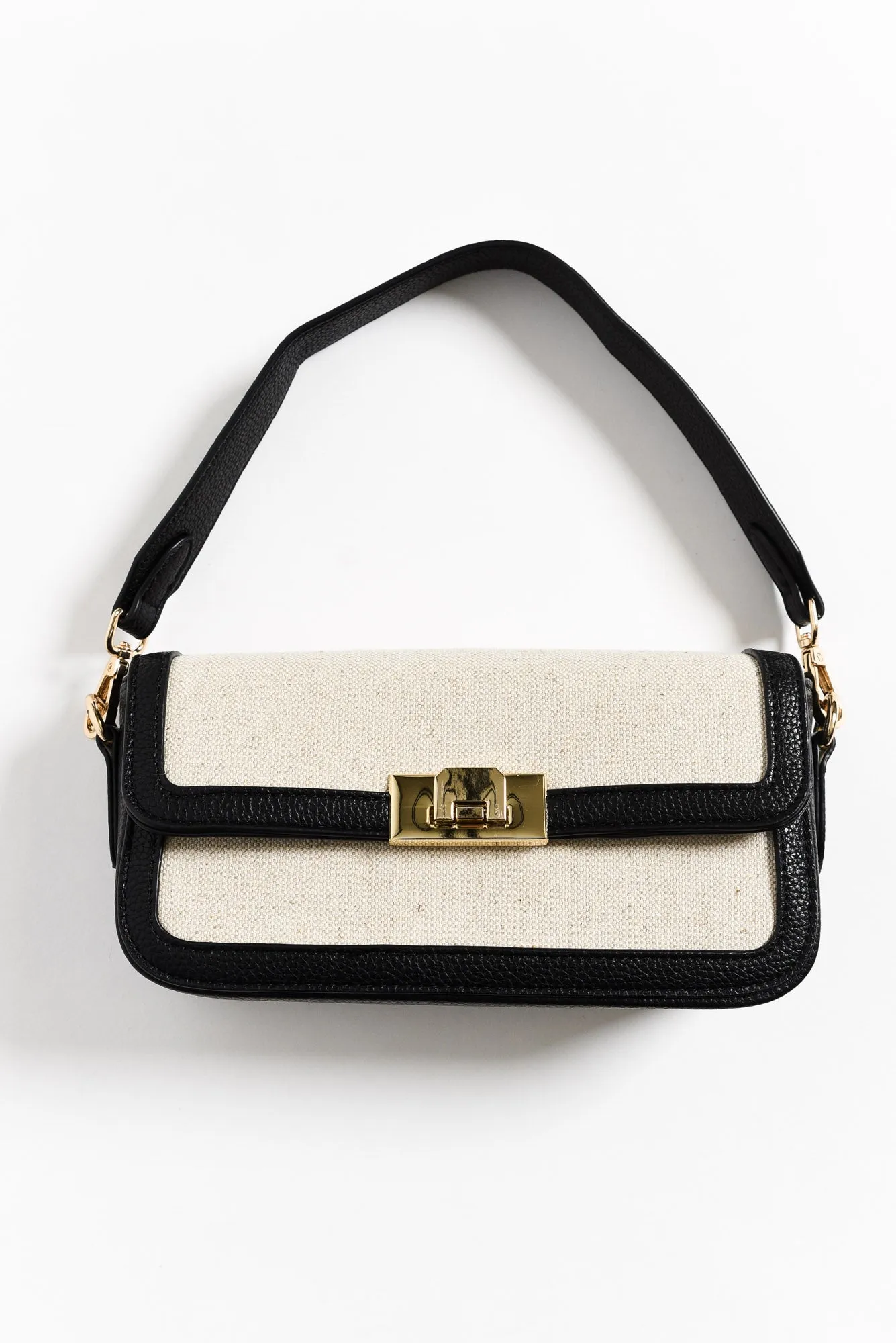 Abel Black Contrast Crossbody Bag sold by Blue Bungalow