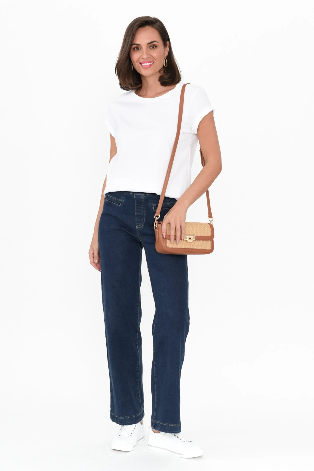 Maddy Dark Blue Wide Leg Jeans sold by Blue Bungalow product image thumbnail 2