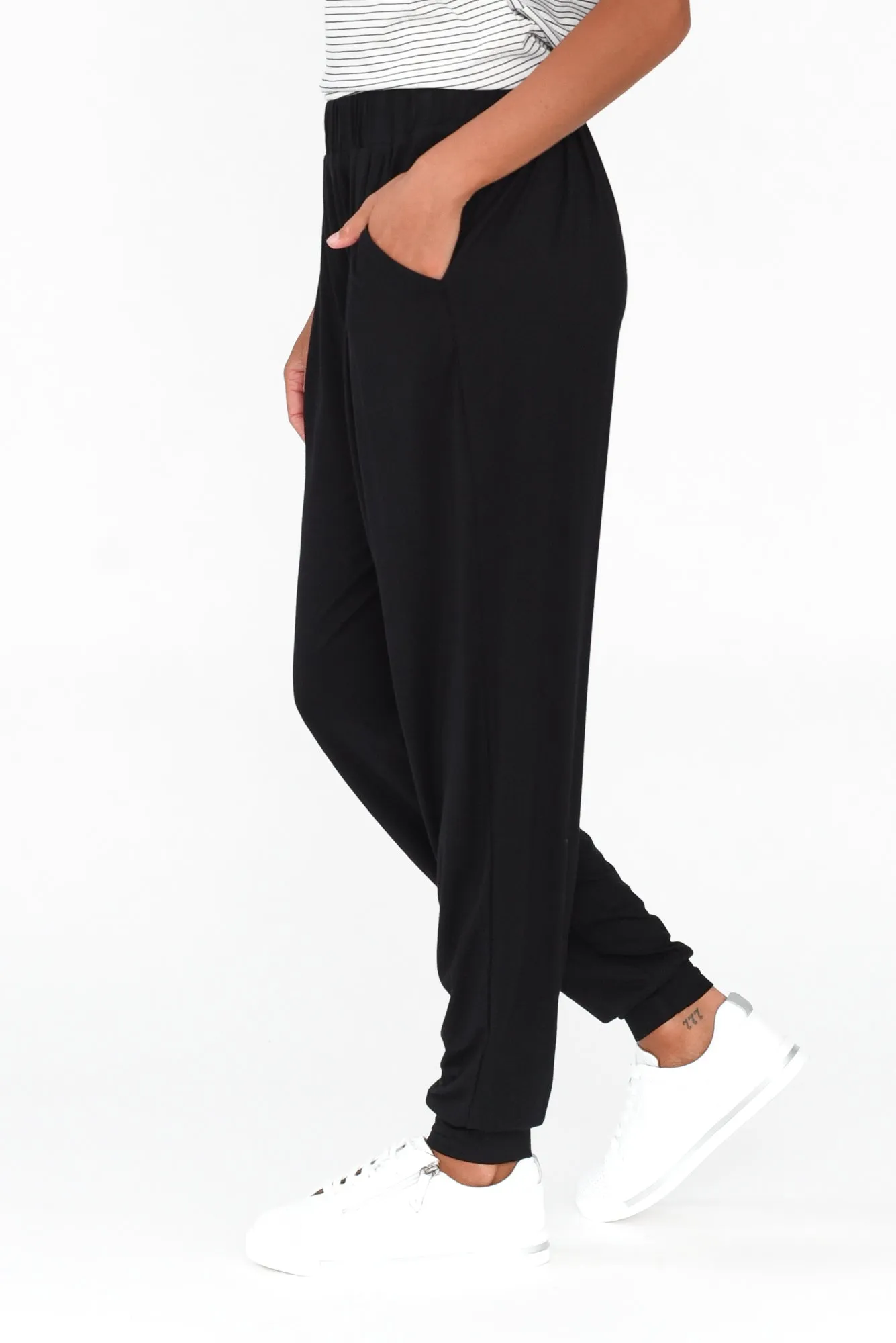 Black Bamboo Everyday Pants sold by Blue Bungalow product image thumbnail 3