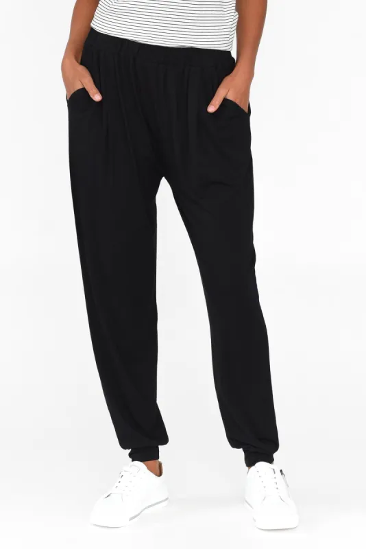 Black Bamboo Everyday Pants sold by Blue Bungalow