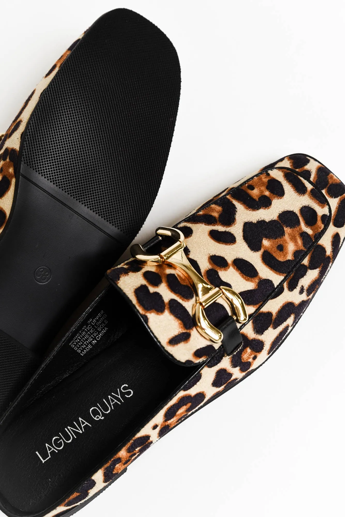 Money Beige Leopard Buckle Mule sold by Blue Bungalow product image thumbnail 3