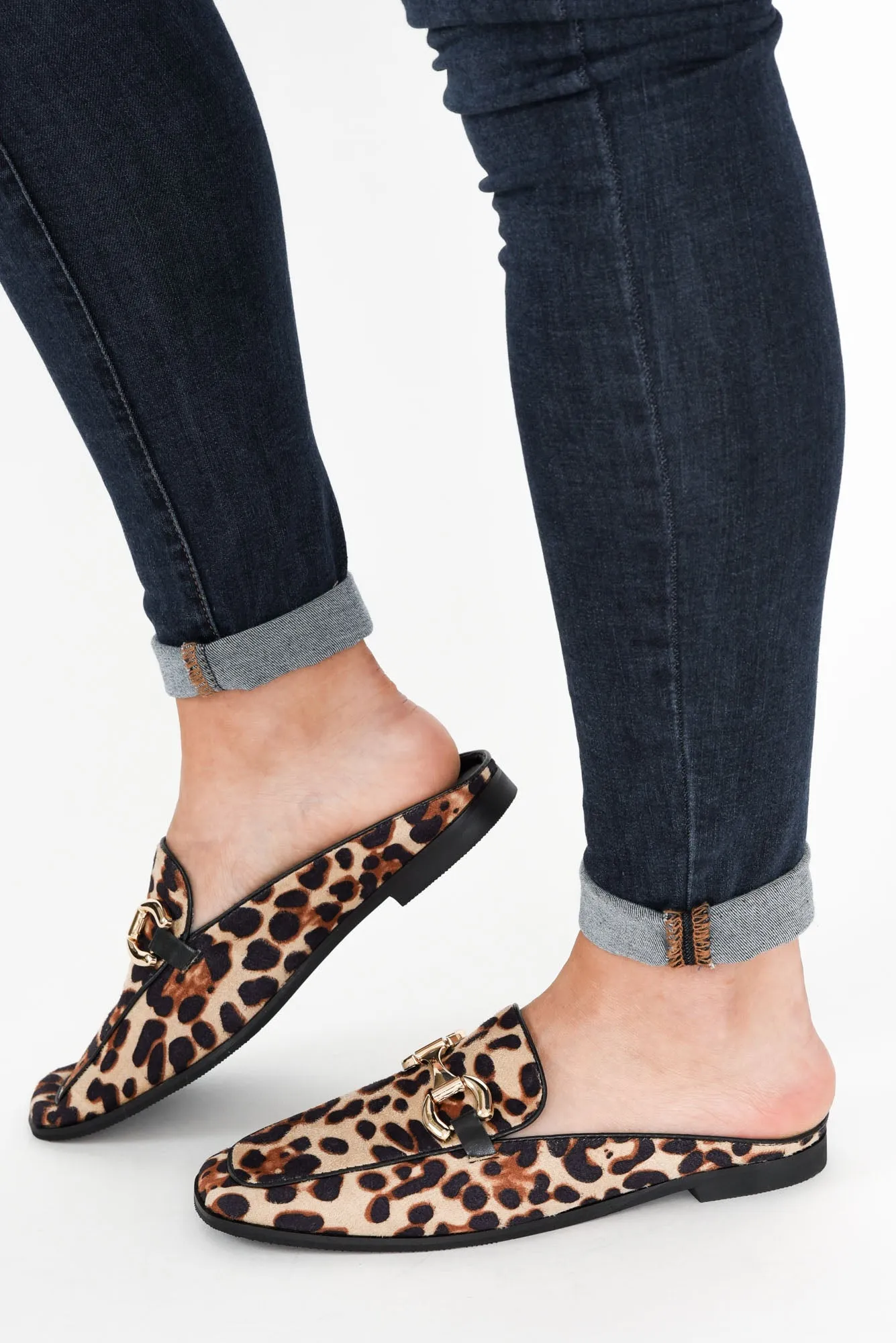 Money Beige Leopard Buckle Mule sold by Blue Bungalow product image thumbnail 2