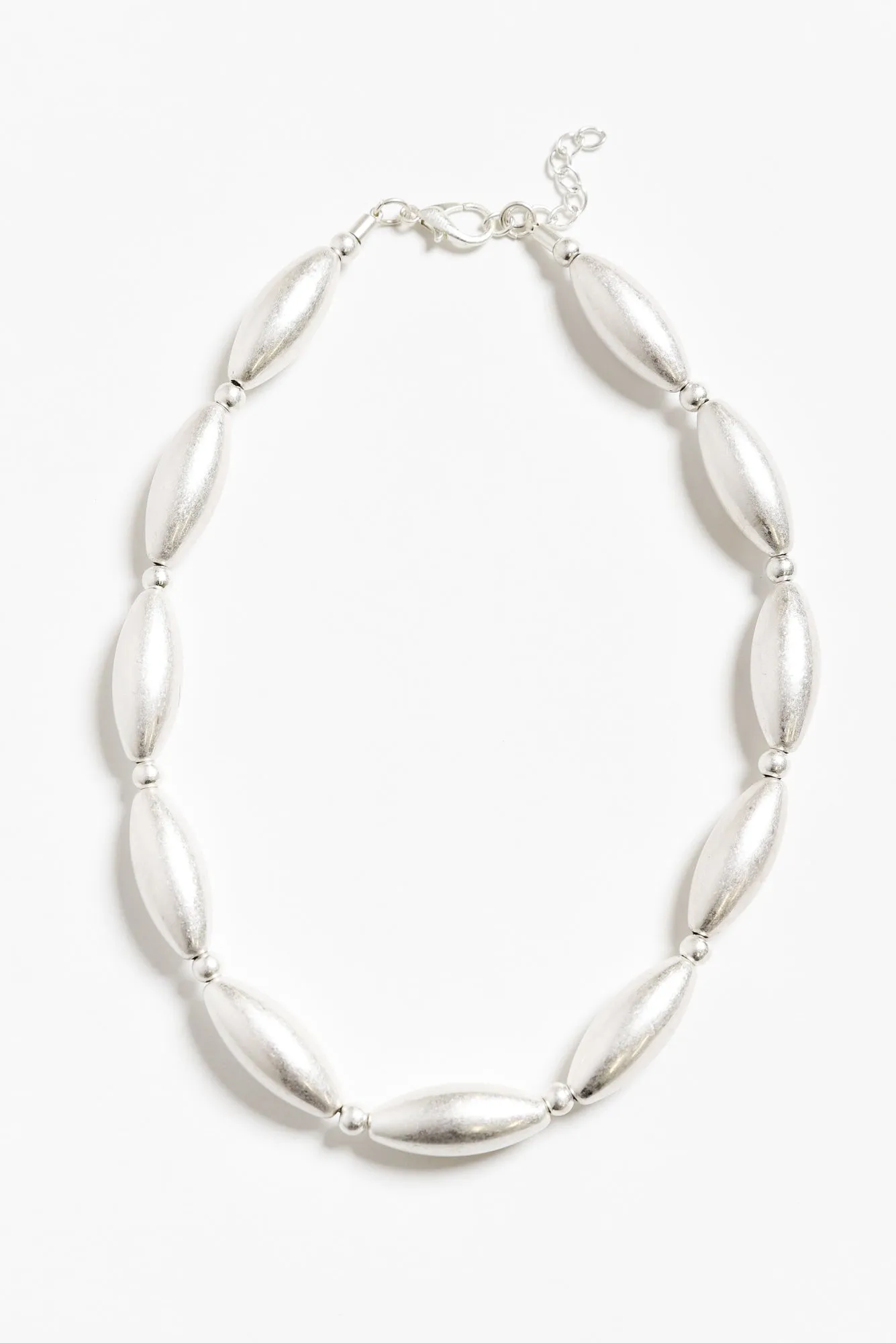 Vidya Silver Beaded Necklace sold by Blue Bungalow