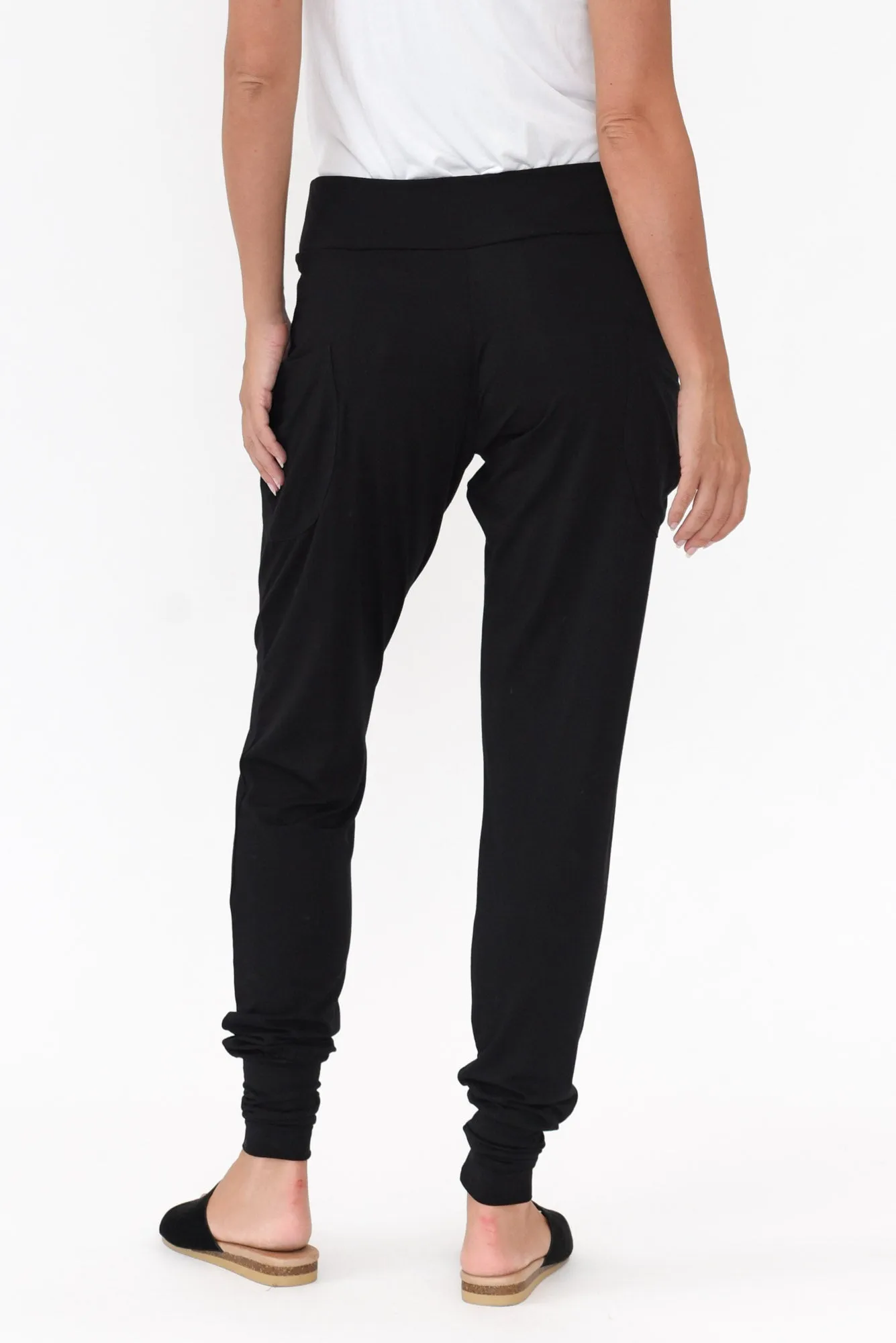 Gaga Black Bamboo Sweat Pants sold by Blue Bungalow product image thumbnail 4