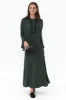 Dark Green Bamboo Relaxed Boatneck Top sold by Blue Bungalow