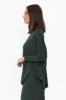 Dark Green Bamboo Relaxed Boatneck Top sold by Blue Bungalow