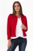Danielle Red Stretch Jean Jacket sold by Blue Bungalow