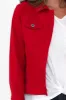 Danielle Red Stretch Jean Jacket sold by Blue Bungalow