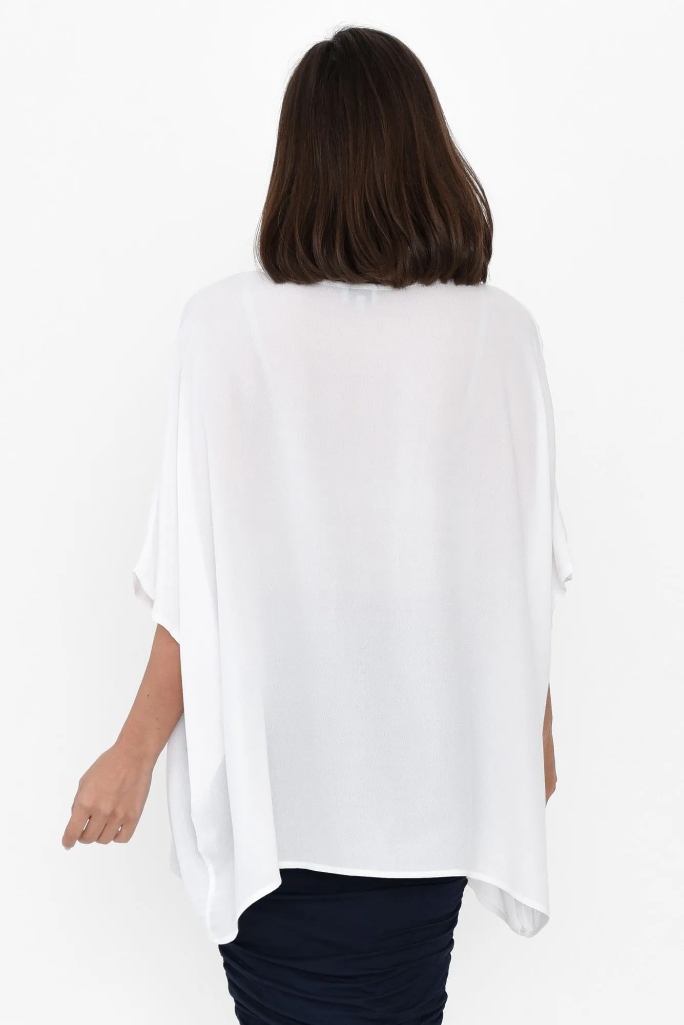 Mali White Drape Top sold by Blue Bungalow product image thumbnail 5