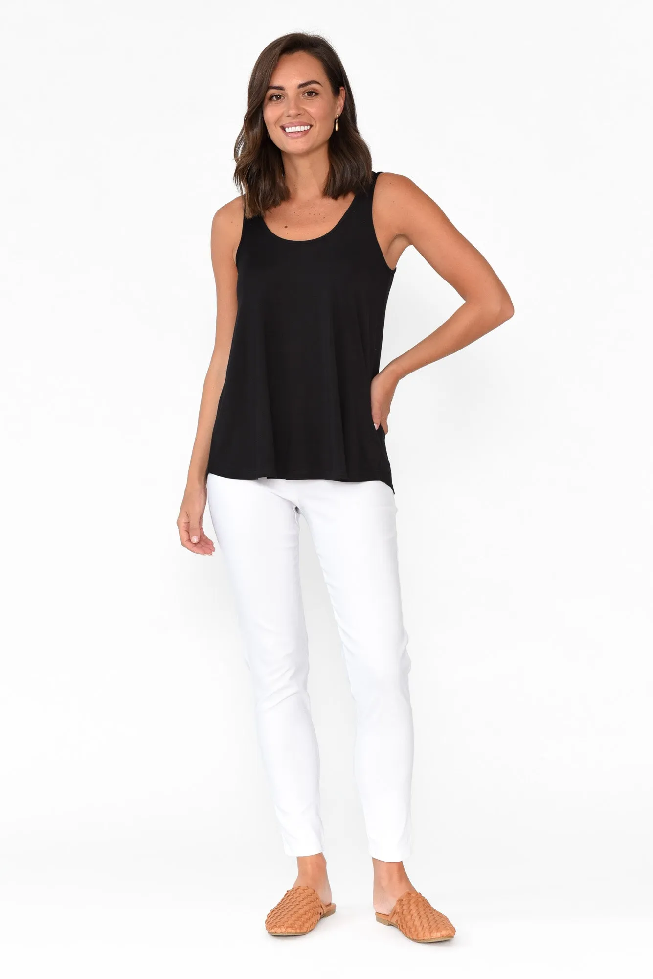 Black Bamboo Relaxed Singlet sold by Blue Bungalow product image thumbnail 5