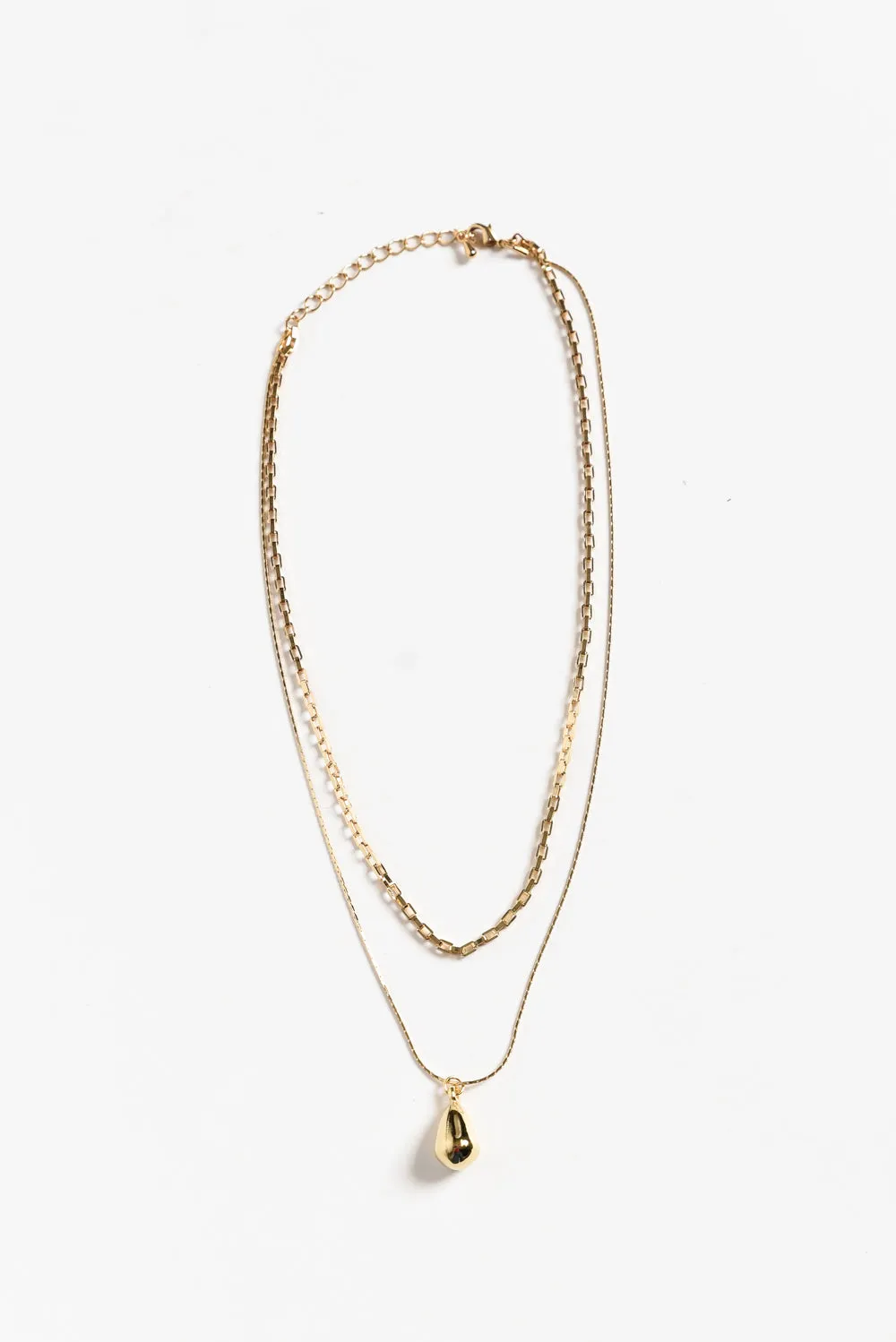 Hazlett Gold Layered Chain Necklace sold by Blue Bungalow