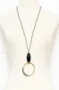 Villanelle Black Beaded Pendant Necklace sold by Blue Bungalow