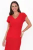 Wilkie Red V Neck Knit Top sold by Blue Bungalow