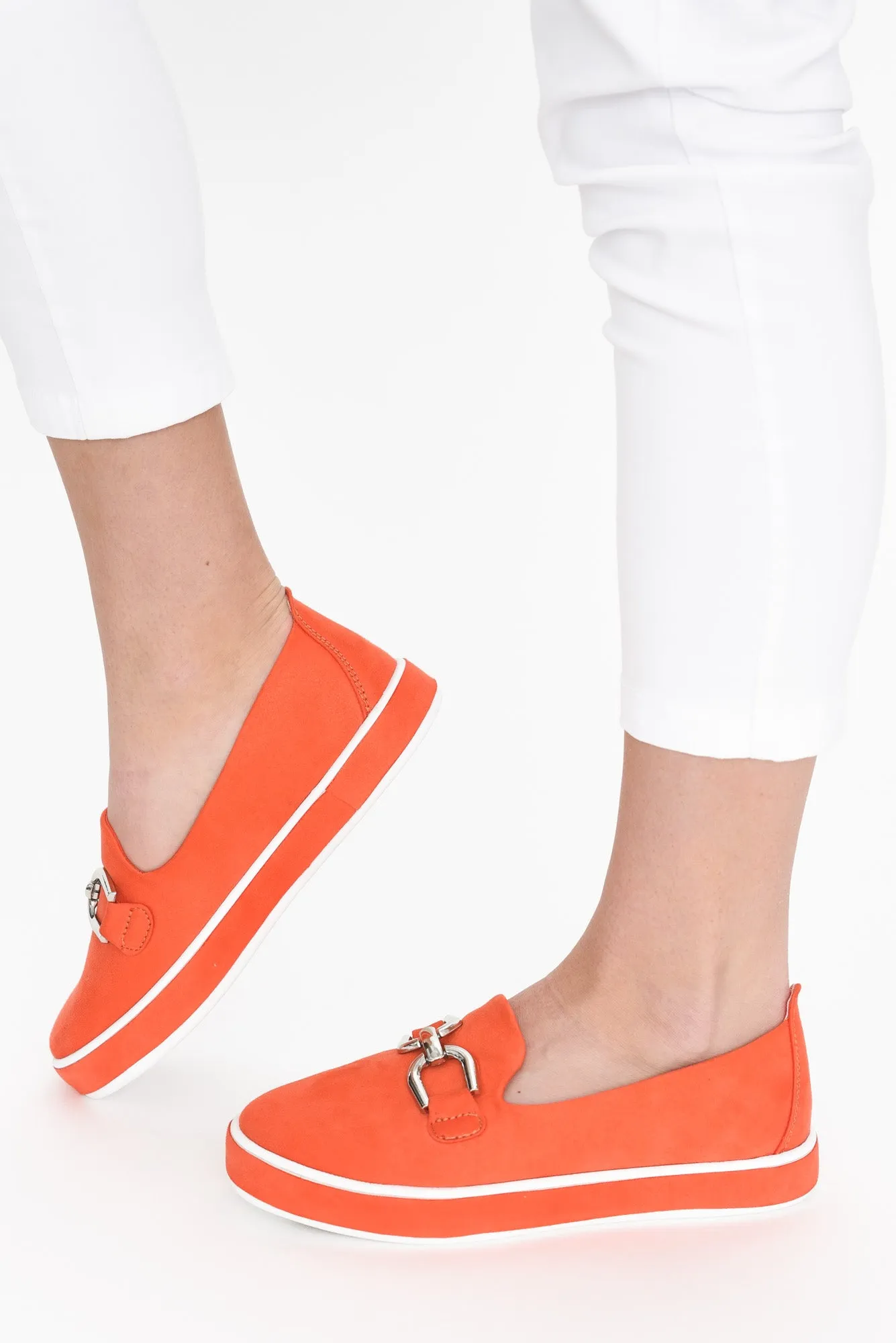 Natyia Orange Platform Loafer sold by Blue Bungalow