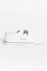 Koolah White Leather Chain Sneaker sold by Blue Bungalow