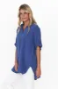 Kakadu Blue Linen Button Shirt sold by Blue Bungalow