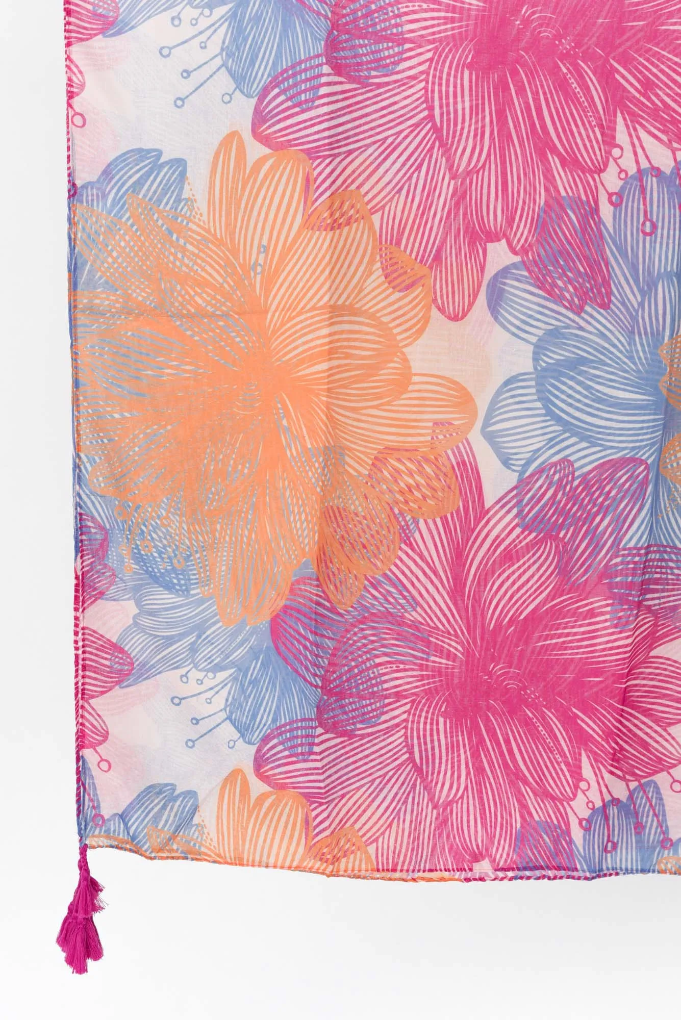 Conny Pink Floral Scarf sold by Blue Bungalow product image thumbnail 4