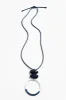 Nivek Navy Circle Pendant Necklace sold by Blue Bungalow