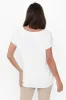 Eadie White Bamboo Top sold by Blue Bungalow