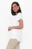Eadie White Bamboo Top sold by Blue Bungalow