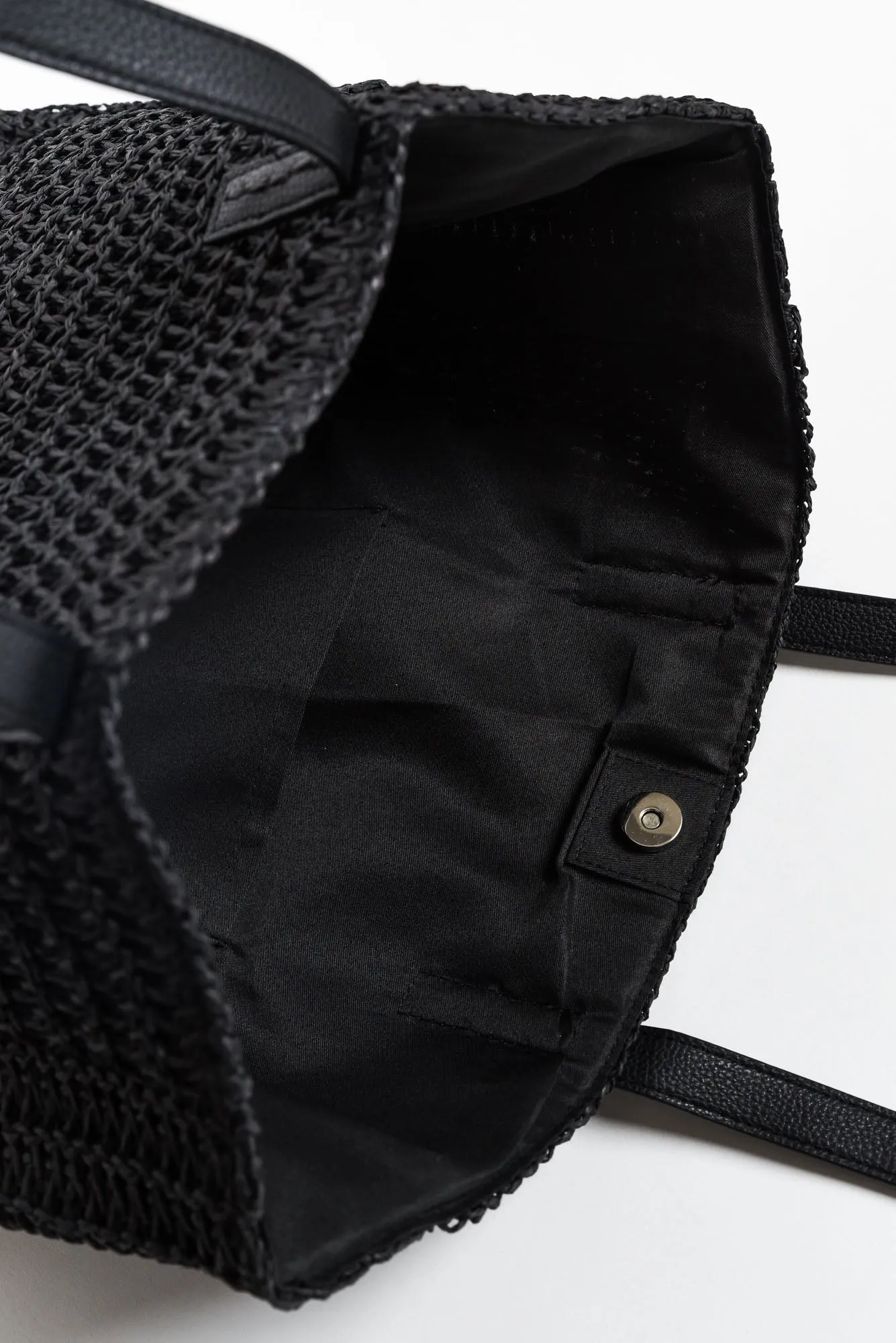 Barbossa Black Straw Tote sold by Blue Bungalow product image thumbnail 3