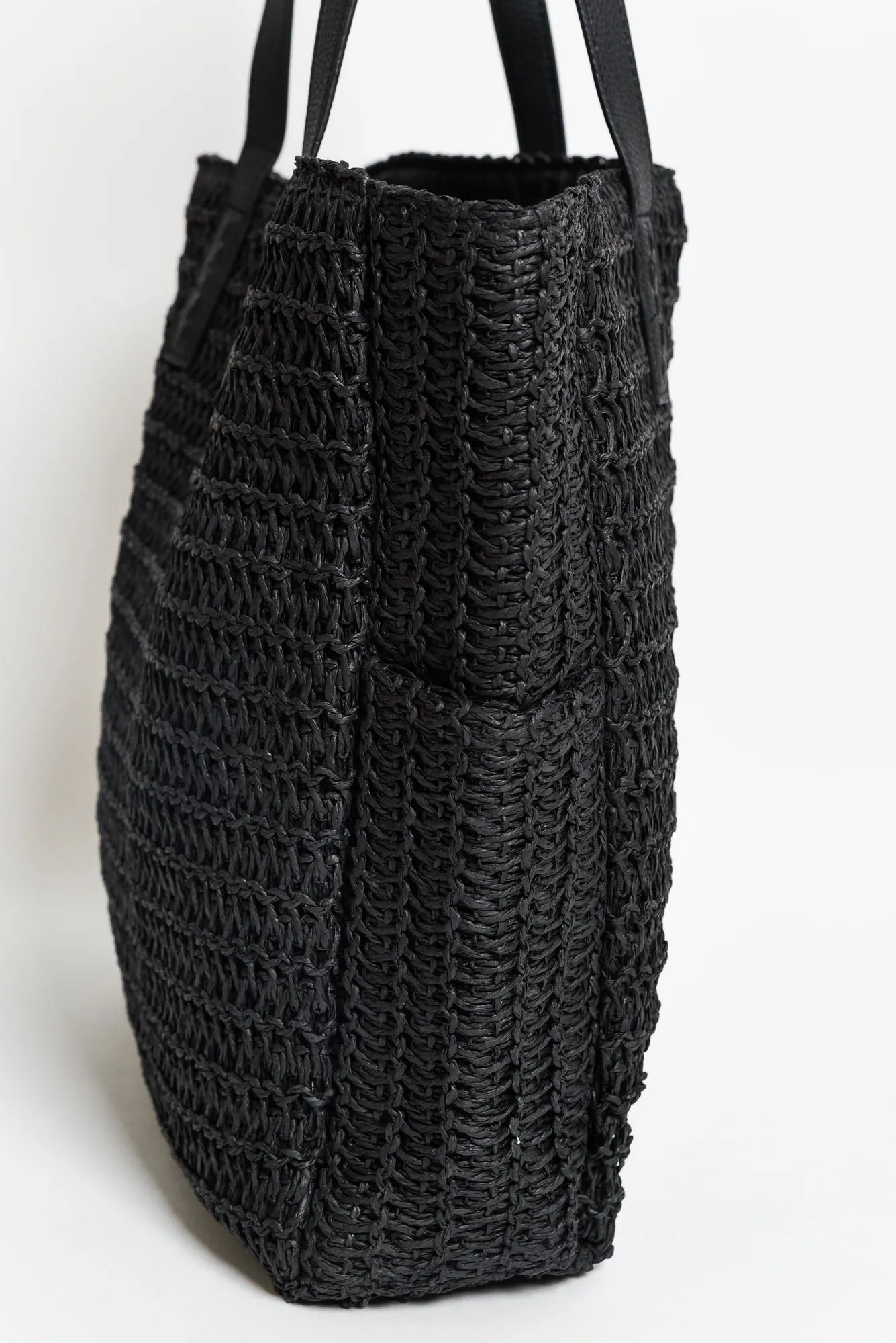 Barbossa Black Straw Tote sold by Blue Bungalow product image thumbnail 2