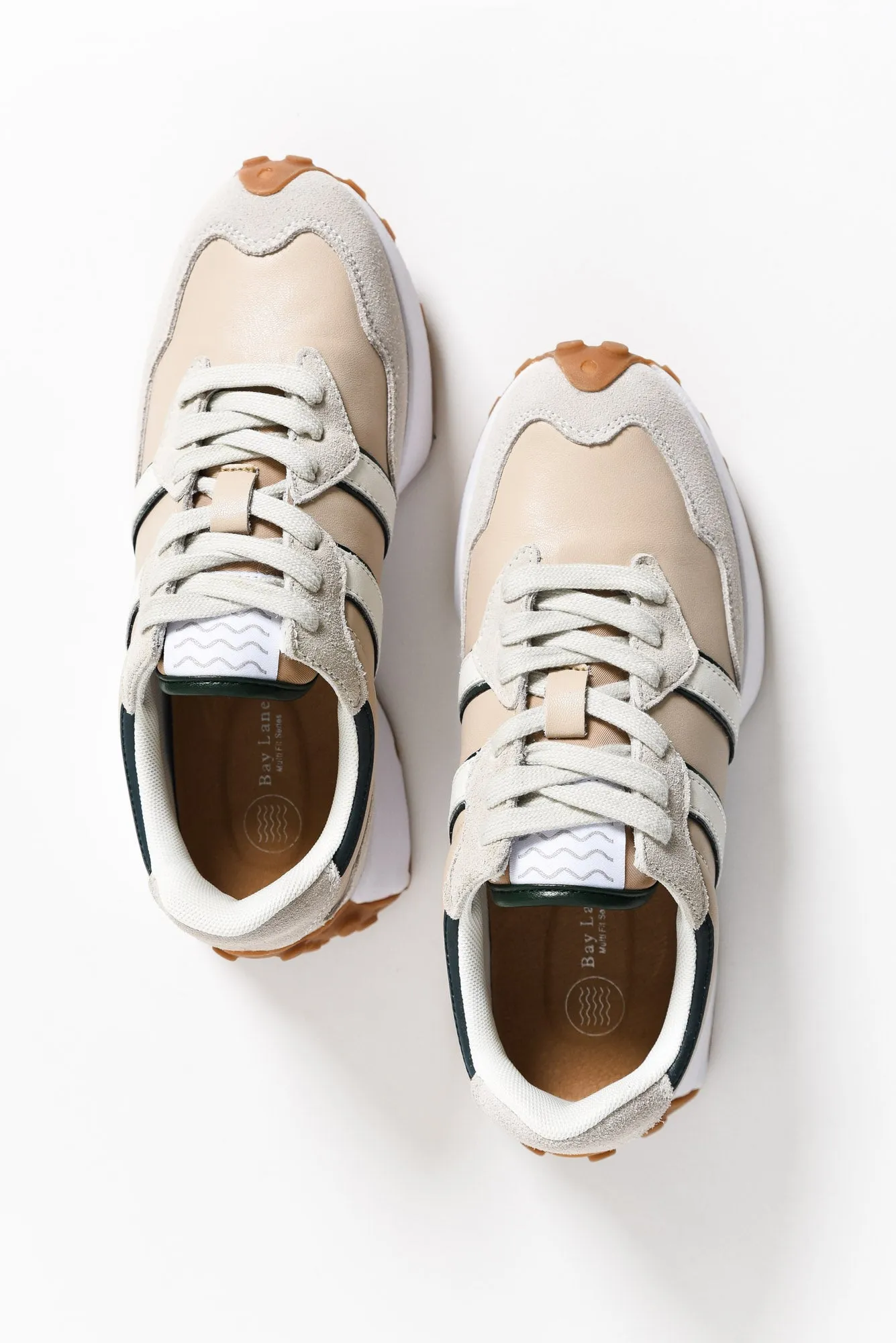 Flex Natural Stripe Leather Sneaker sold by Blue Bungalow product image thumbnail 4