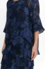 Eloria Navy Floral Silk Layer Dress sold by Blue Bungalow