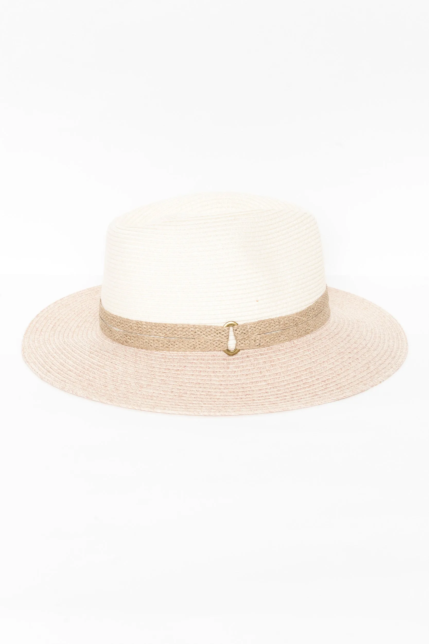 Parsley Bay Ivory Travel Fedora sold by Blue Bungalow product image thumbnail 2